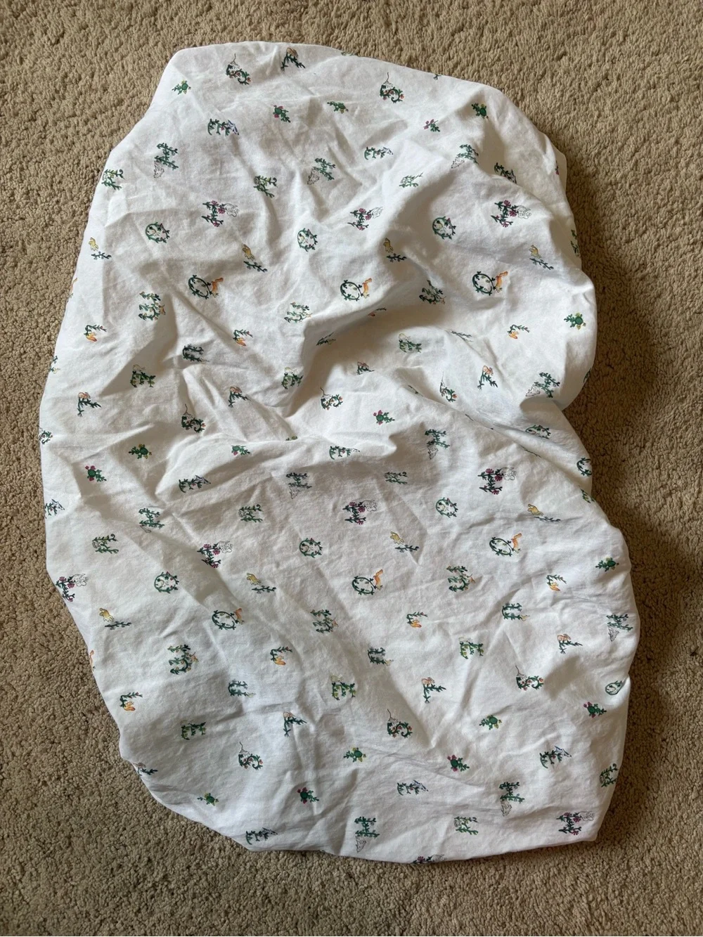 Hill House White Alphabet Changing Pad Sheet